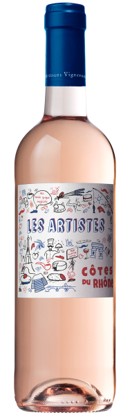 2023 BIO C&ocirc;tes du Rh&ocirc;ne Ros&eacute; Les Artistes von Rhonea - Ros&eacute;wein