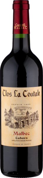 2022 Bio Cahors von Clos la Coutale Malbec - Rotwein