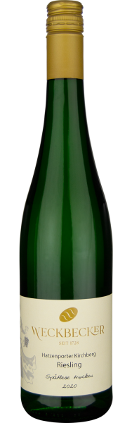 2021 Riesling Sp&auml;tlese trocken Hatzenporter Kirchberg vov Weingut Weckbecker - Wei&szlig;wein