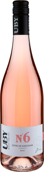 2022 Uby N&deg;6 Ros&eacute; C&ocirc;tes de Gascogne von Domaine dUby - Ros&eacute;wein