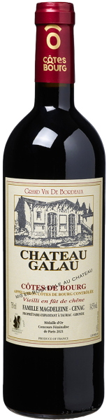 2017 C&ocirc;tes de Bourg von Ch&acirc;teau Galau - Rotwein